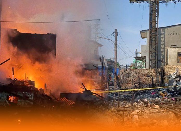 kebakaran di jalan semeru raya