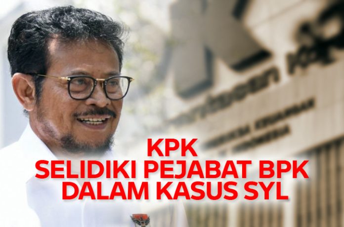Gedung BPK dan logo KPK, ilustrasi penyelidikan dugaan keterlibatan pejabat BPK dalam kasus Syahrul Yasin Limpo