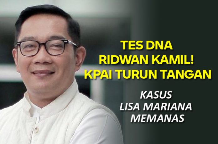 Ridwan Kamil usai menjalani tes DNA di Bareskrim Polri