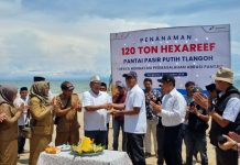 Penanaman Hexa Reef di Tlangoh Wujud Komitmen PHE WMO Dukung Ekosistem Laut Yang Sehat Dan Produktif